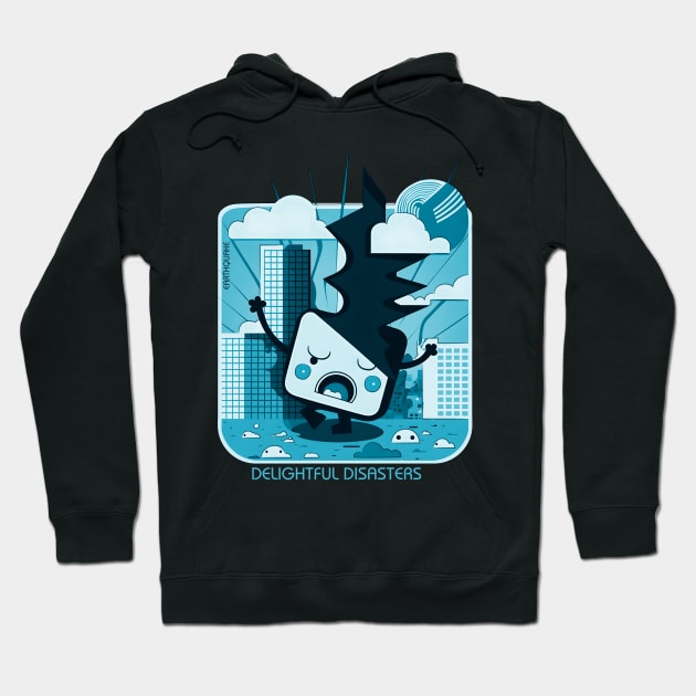 Delightful Disaster - Earthquake - BIW Hoodie by Polyshirt